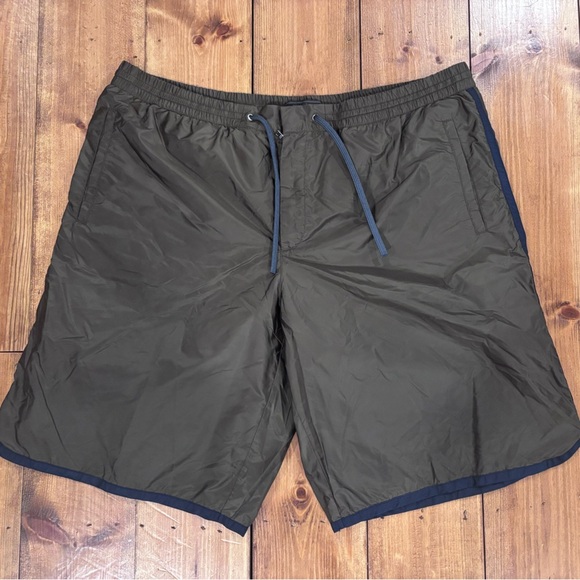 Prada Dark Olive Swim/Board Shorts, 54 - Picture 1 of 10